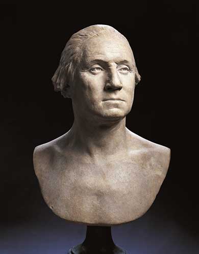 bust of George Washington by Houdon